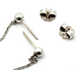 Tiffany & Co. Silver Earrings 925 Silver 1.8g